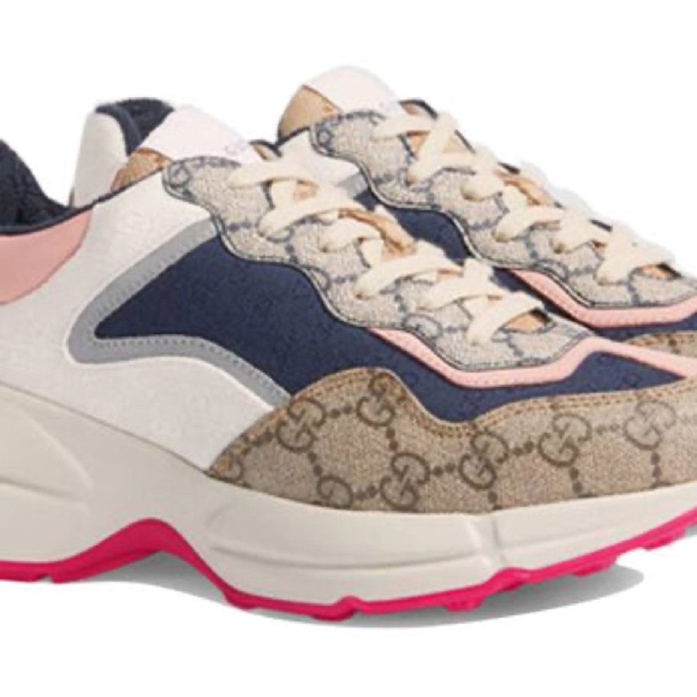 Gucci GG Rhyton 'Beige White Pink'